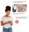 Re-engage beauty customers Image of brand sending a sale notification to a customer over chat