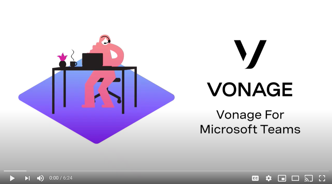 Vea el poder de VBC para equipos Vonage for Microsoft Teams Video Cover Slide
