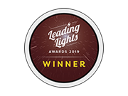 Logotipo del ganador de los premios Leading Lights de 2019
