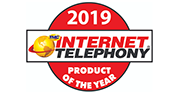 TMC Internet Telephony 2019 Product of the Year Logotipo del premio para el producto del año 2019 de telefonía por Internet