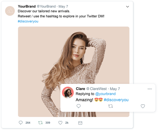 Twitter shopping conversation Twitter shopping conversation by tag