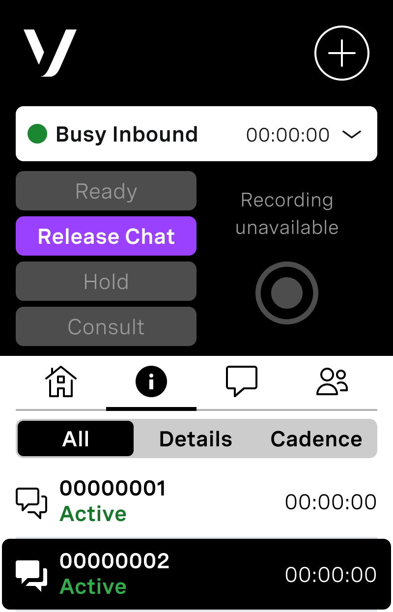 mobile screenshot of Vonage Contact Page Webchat UI mobile screenshot of Vonage Contact Page Webchat UI